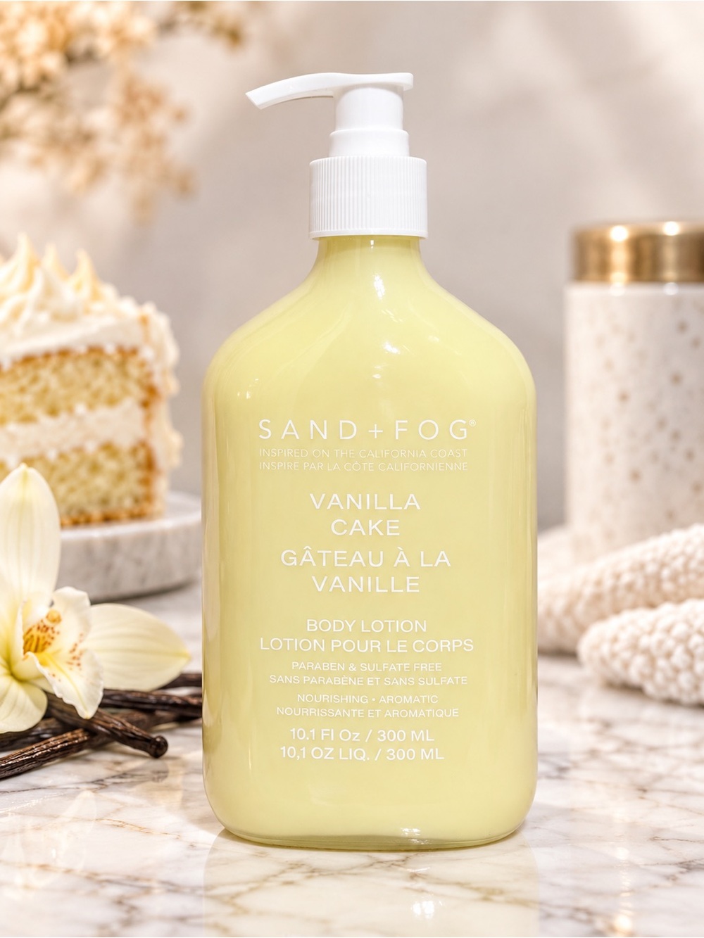SAND + FOG Vanilla Cake Body Lotion – 300 mL 🍰🤍